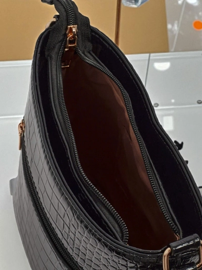 Petit sac à main verni pour femme en cuir écologique Arlisse