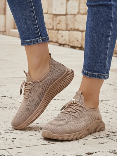 Royalfashion Chaussures de sport sans lacets en tissu pour femmes Royaletta