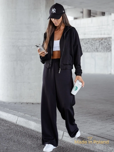 Ensemble de survêtement en viscose pour femmes Long Waves