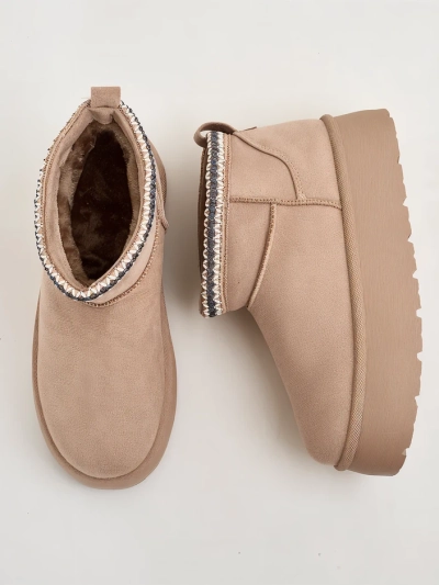 Royalfashion Bottes courtes pour femmes a'la bottes de neige Xoalla