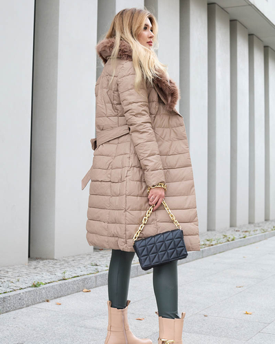 Veste d'hiver brune pour femme - Vêtements