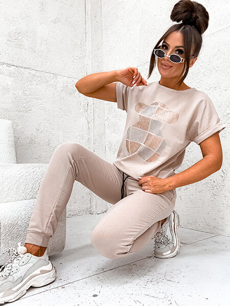 Royalfashion Ensemble pour femmes avec zircons