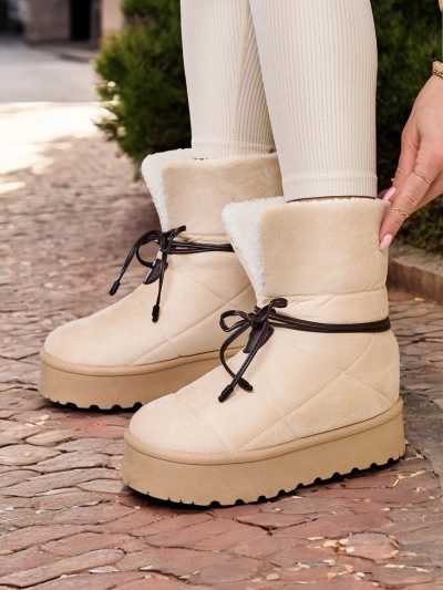 Bottes de neige à lacets pour femme Royalfashion Wdeno