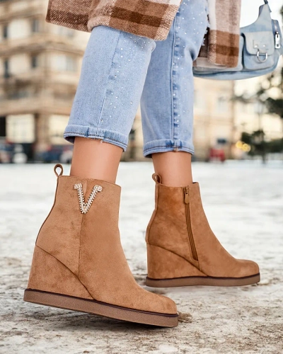 Royalfashion Nerias Bottes à talons pour femmes