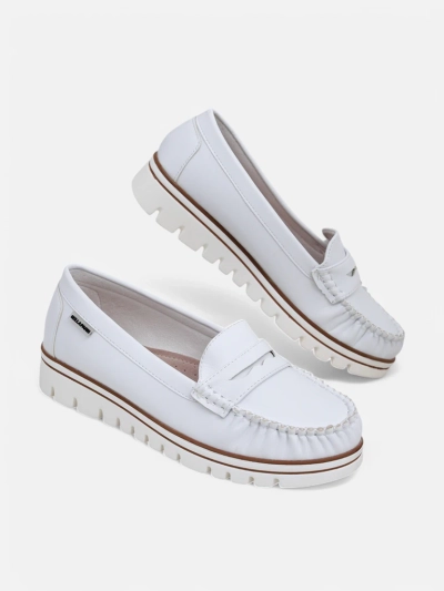 Mocassins Blancs Eleganza de la Collection Printemps
