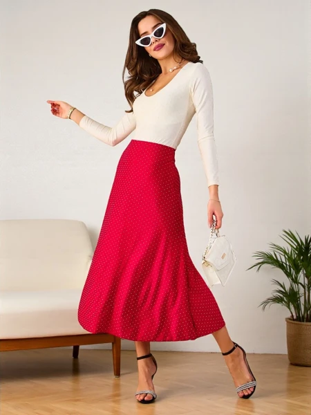 Jupe mi-longue pour femmes Royalfashion