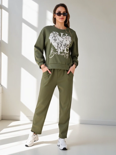 Ensemble en viscose Royalfashion pour femmes avec imprimé