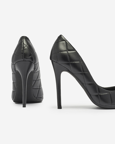 Escarpins matelassés pour femmes de couleur noire Duclisa- Footwear