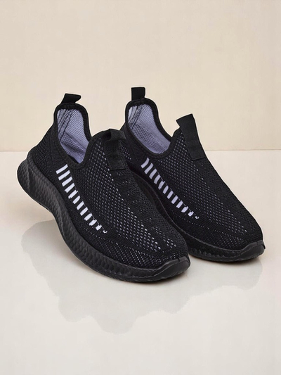 Royalfashion Chaussures de sport à enfiler pour femmes en tissu Sport Slip-On