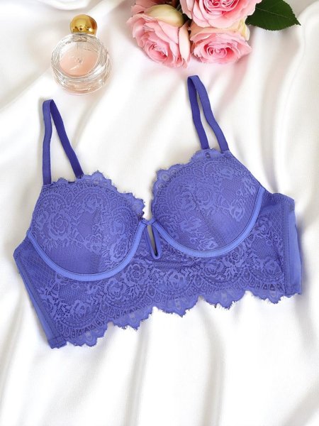 Royalfashion Soutien-gorge bustier rembourré en dentelle pour femme Grace Corset