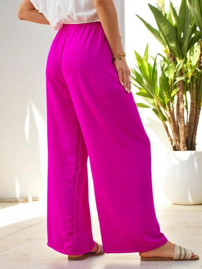 Pantalons larges pour femmes Royalfashion avec une taille élastique