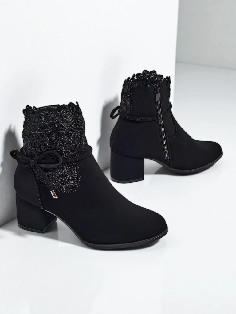 Bottines Diana Noires Élégantes pour l'Automne