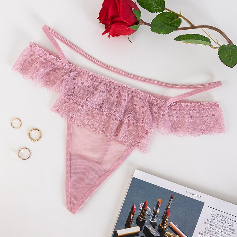 String femme rose foncé en dentelle - Sous-vêtements