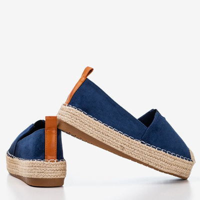 Espadrilles bleu foncé sur la plateforme Umox - Chaussures 1