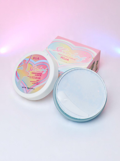 Gel pailleté pour la décoration du visage de couleur turquoise