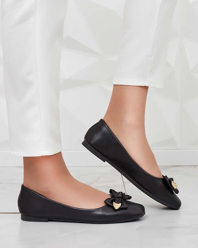 Royalfashion Ballerines femme avec nœud Fittco