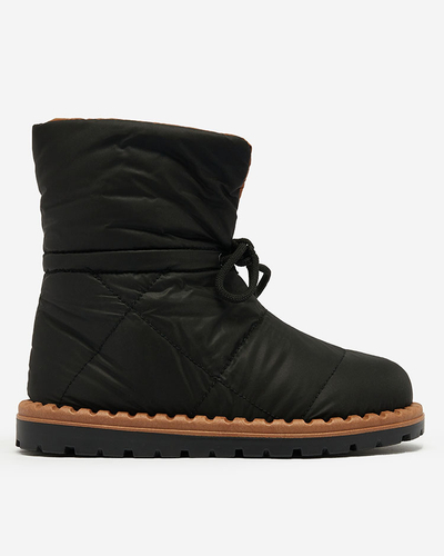 Royalfashion Bottes de neige à enfiler pour femme en noir Nevonsis