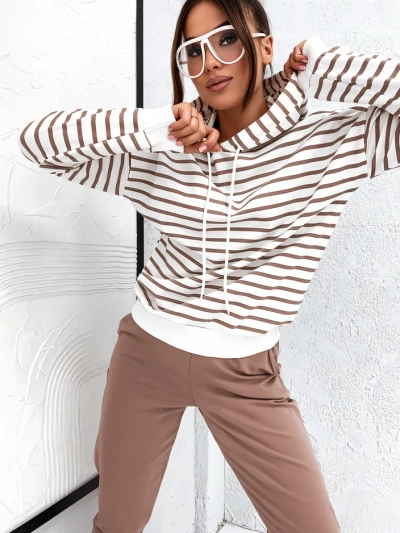 Ensemble de survêtement rayé Royalfashion pour femmes