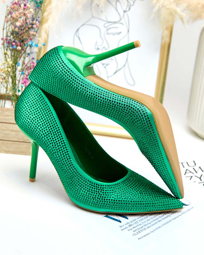 Royalfashion Escarpins à talons aiguilles Ferconie pour femme avec zircons