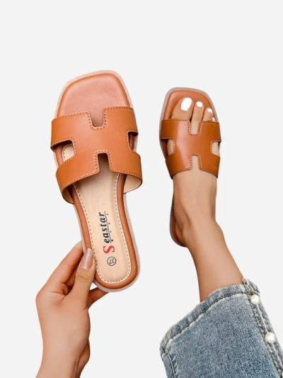 Royalfashion Sandales plates pour femmes Eval