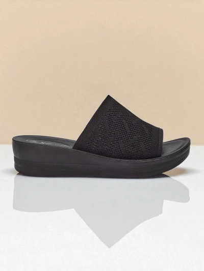 Royalfashion Sandales compensées basses pour femme Elara