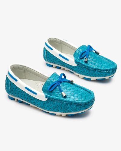 Mocassins enfant turquoise Dannad- Footwear