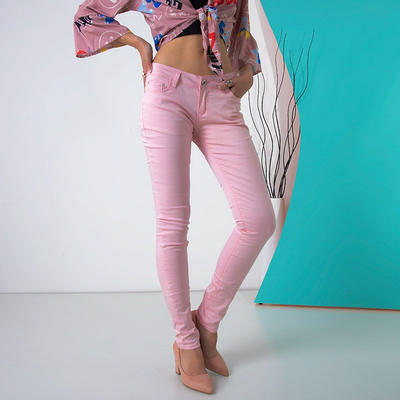 Pantalon rose pour femme - Vêtements