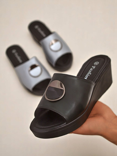 Royalfashion Sandales compensées pour femmes Elira