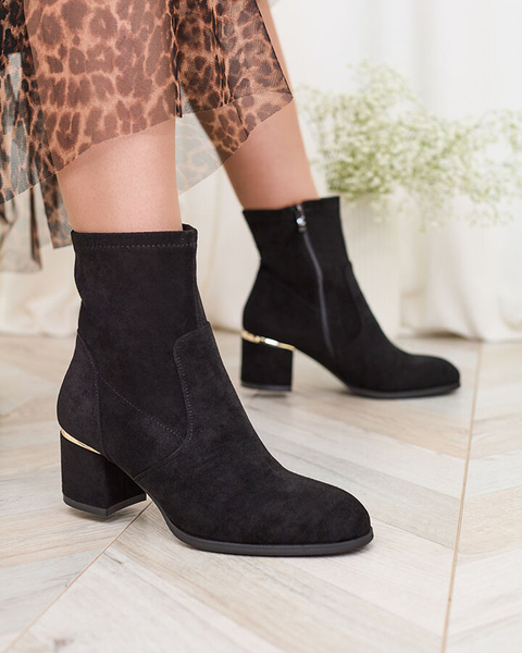 Royalfashion Bottes basses à talon aiguille pour femmes Rejerra