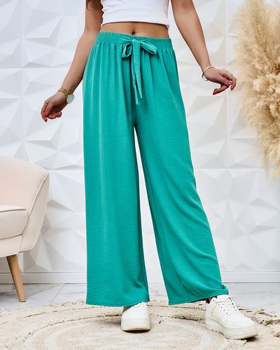 Royalfashion Pantalon large en tissu pour femme