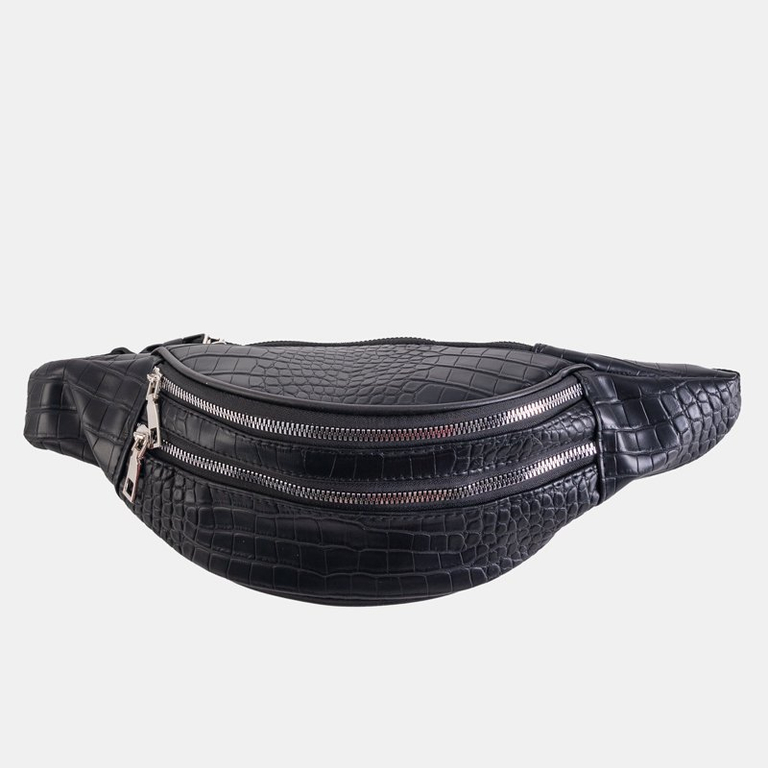 Rein femme noir à motif peau de crocodile - Sacs à main