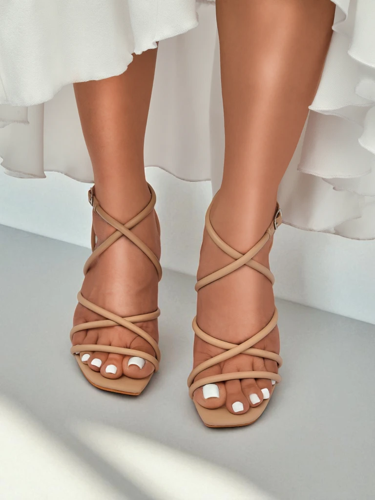 Sandales à talon bloc pour femme Royalfashion Elysia