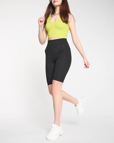 Legging cycliste femme noir - Vêtements