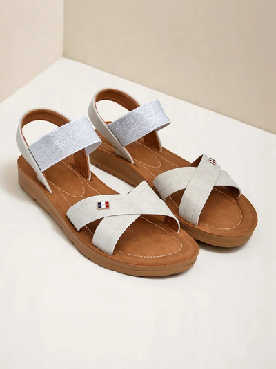 Sandales à brides élastiques pour femme Royalfashion Zerefis