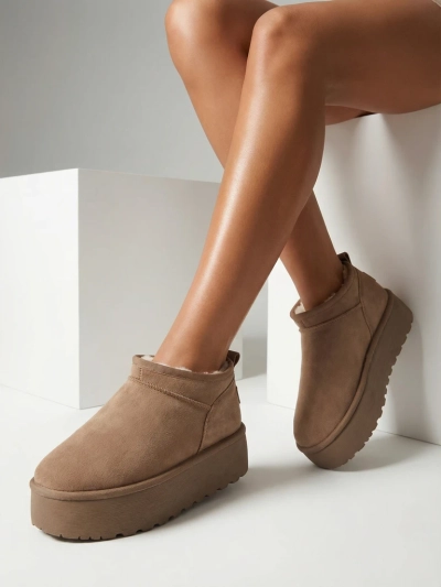 Royalfashion Bottes courtes pour femmes a'la bottes de neige Ozozi