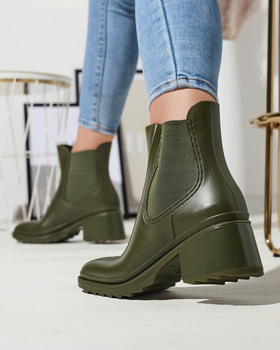 Bottes pour femmes vert foncé Caldala- Footwear