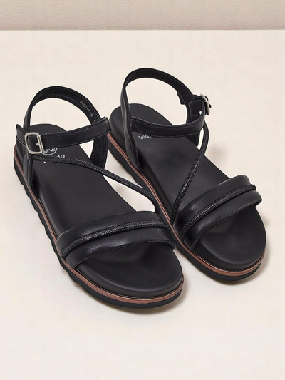 Sandales compensées femme Royalfashion avec strass Magnol