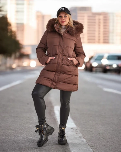 Royalfashion Veste d'hiver matelassée pour femme