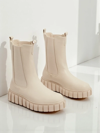 Bottines montantes pour femmes en similicuir écologique Livora