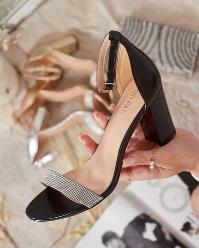 Royalfashion Sandales femmes avec zircons Cemilces