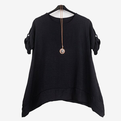 Tunique noire pour femme - Blouses 1