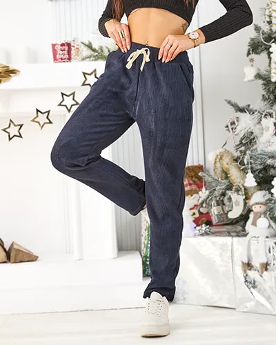 Royalfashion Pantalons de survêtement chauds pour femmes de grande taille