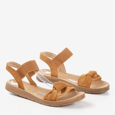 Sandales femme rougeâtre marron - Chaussures 1