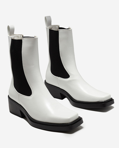 Bottines à enfiler blanches pour femmes Darran - Footwear