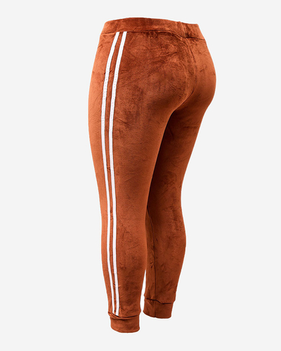 Royalfashion Pantalon de survêtement isolé pour femme avec passepoil