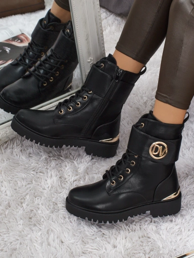 Bottines worker pour femmes avec décorations Lorice