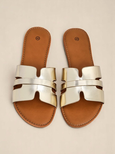 Royalfashion Sandales plates pour femmes Livia Soft