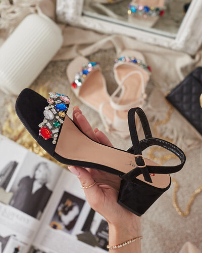 Royalfashion Sandales pour femmes sur tige avec cristaux Osdar