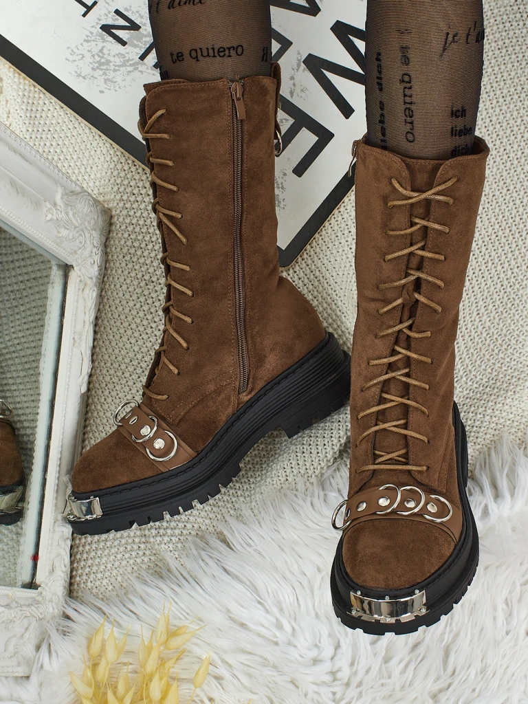 Royalfashion Bottines lacées pour femmes Werces