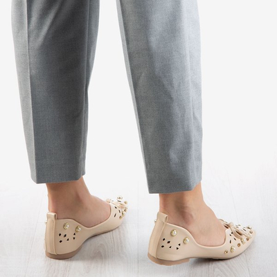 Ballerines femme beige avec décorations Lil - Chaussures 1
